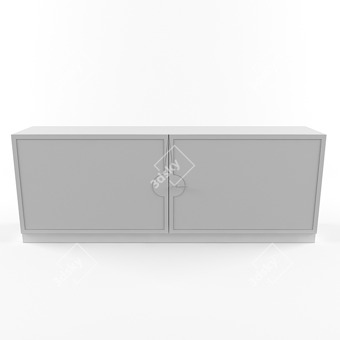 Elegant Modern Console Table 3D model image 3