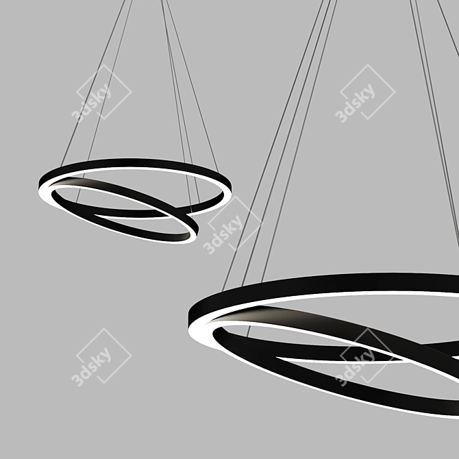 Adjustable Modern Hanging Light 3D model image 1