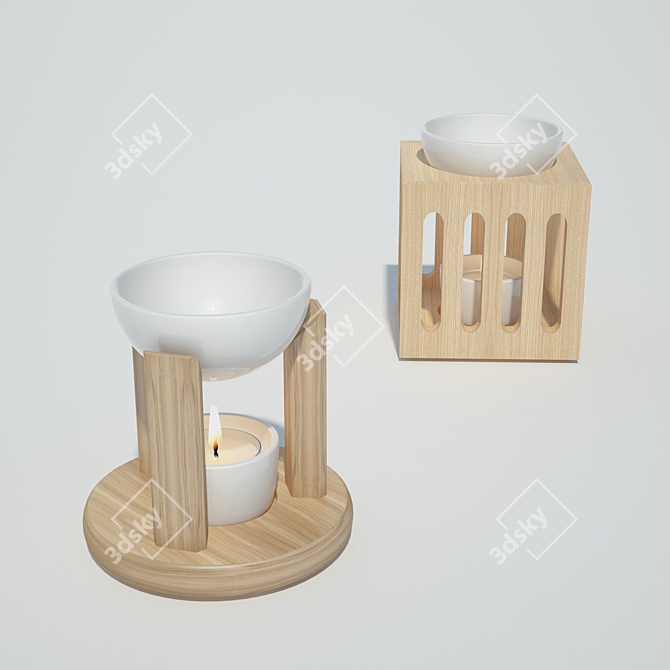 Sensoli Aromatherapy Oil Burner 3D model image 1