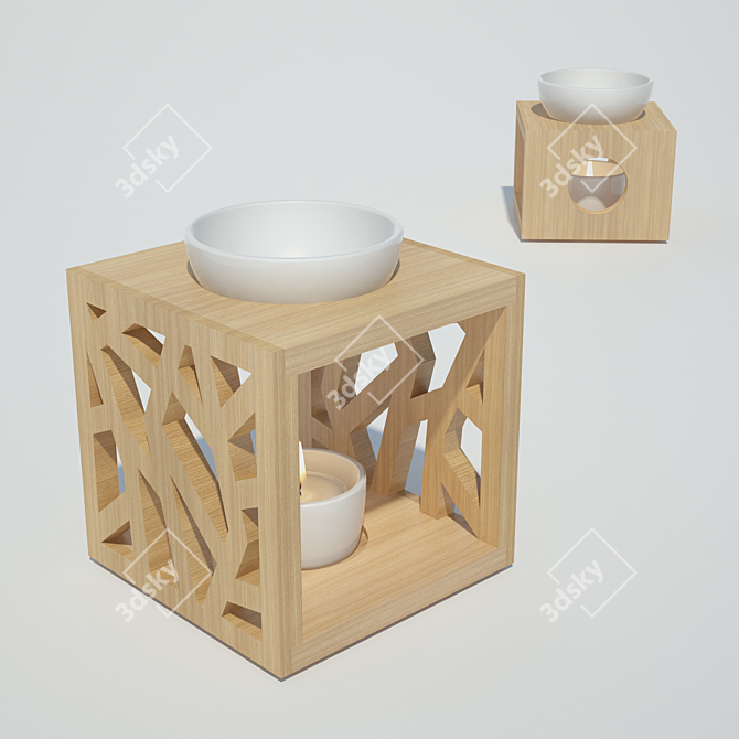 Elegant Oil Burner | Farfalla Pajoma 3D model image 2