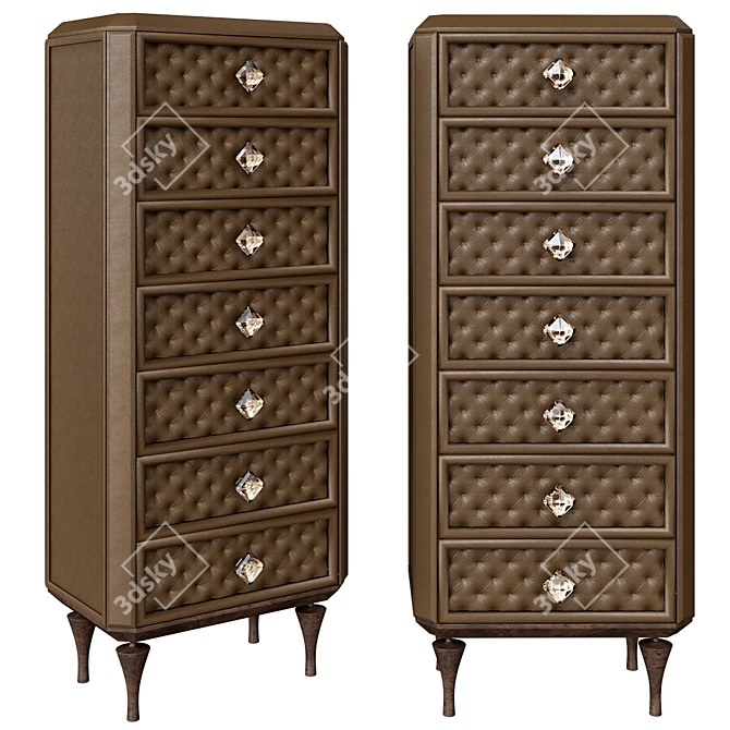 Luxury Bellagio Home Dresser 3D model image 1