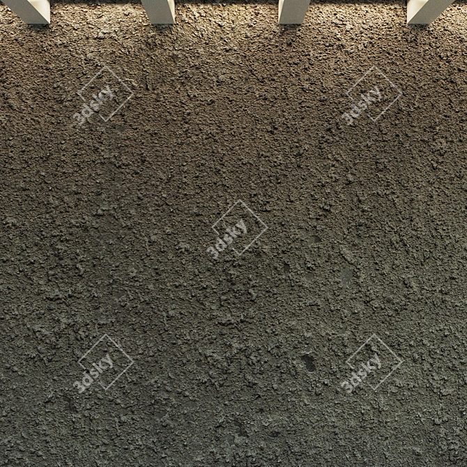 Vintage Concrete Wall Texture 3D model image 3