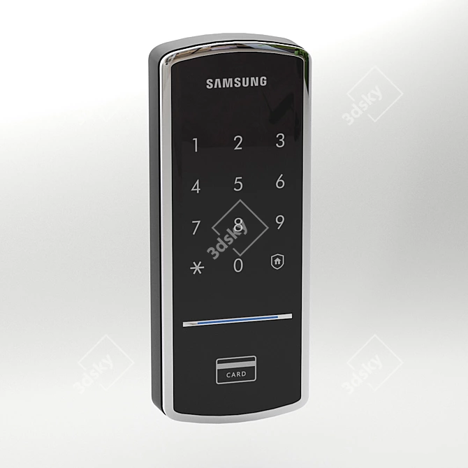 Samsung SHS-1321W: Secure Electronic Door Lock 3D model image 2