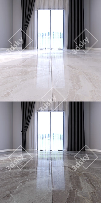 Luxury Marble Floor Tile Set 3D model image 3