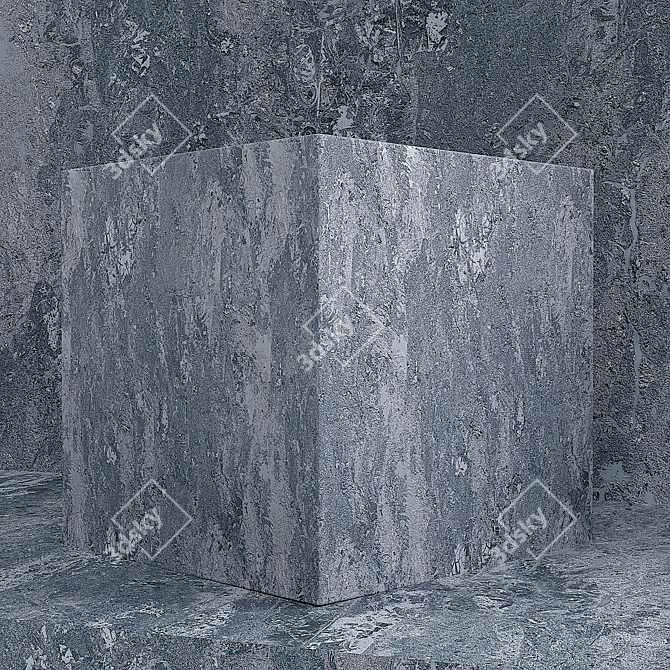 LOFT1 Decorative Plaster: Stylish & Seamless Texture 3D model image 2