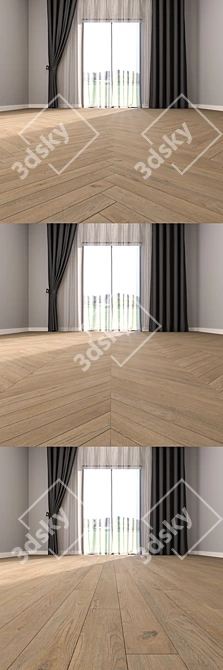 Premium Parquet Floor Set 3D model image 3