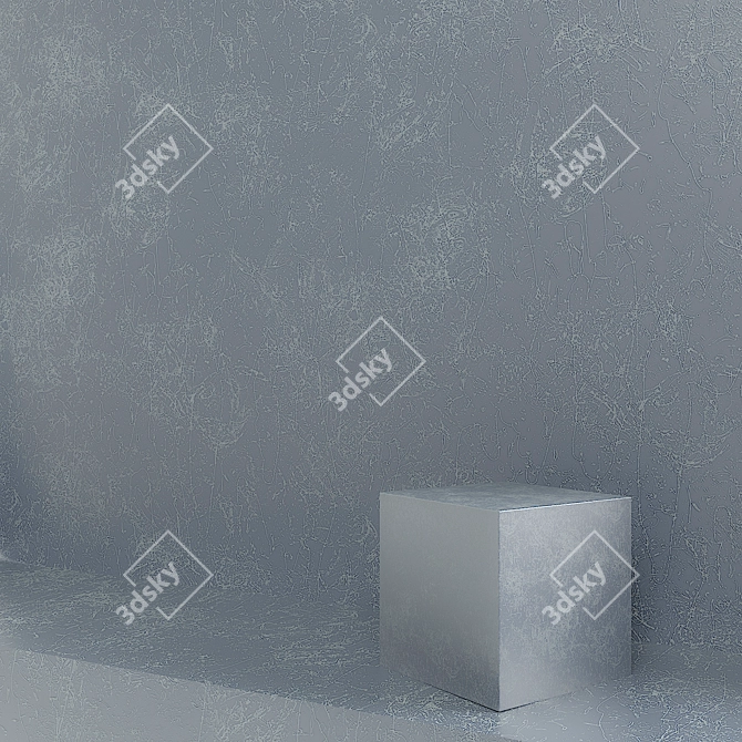 Metallic Loft Plaster by Briz - Seamless Textures 3D model image 1