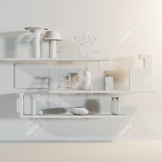 Elegant Home Accents Set 3D model image 3