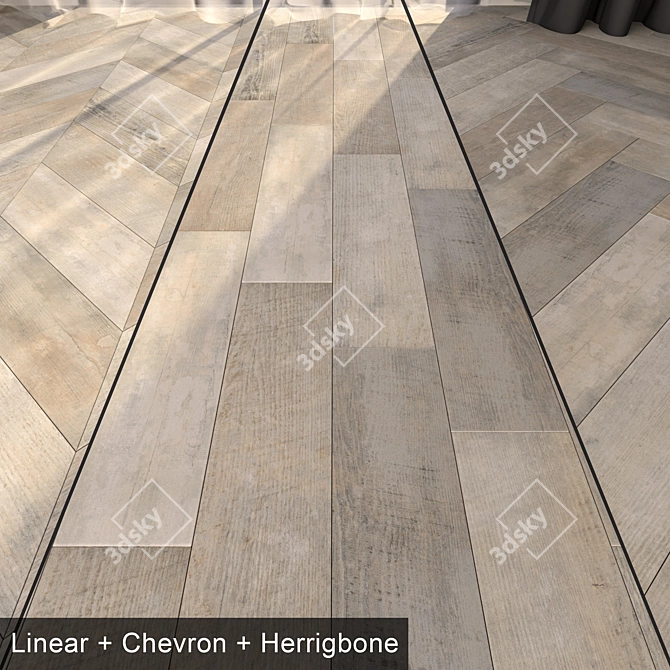 Luxury Parquet Floor Set 14 3D model image 1