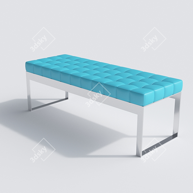 2016 Capitone Bench: Vray-Rendered, Textured, Vray Material 3D model image 1