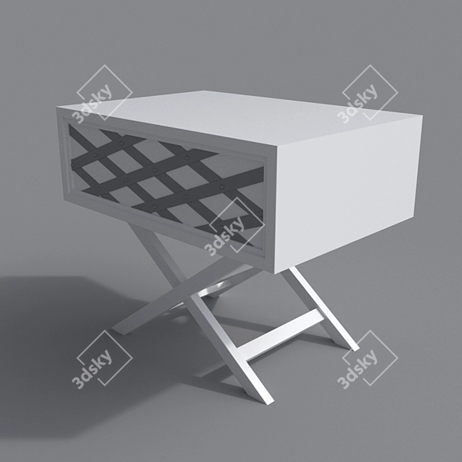 Modern 2016 Bedside Table - Vray Render - 3Ds Max & FBX Formats 3D model image 1