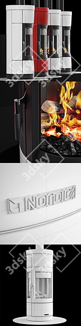 La Nordica FORTUNA: Classic Wood Burning Stove 3D model image 3