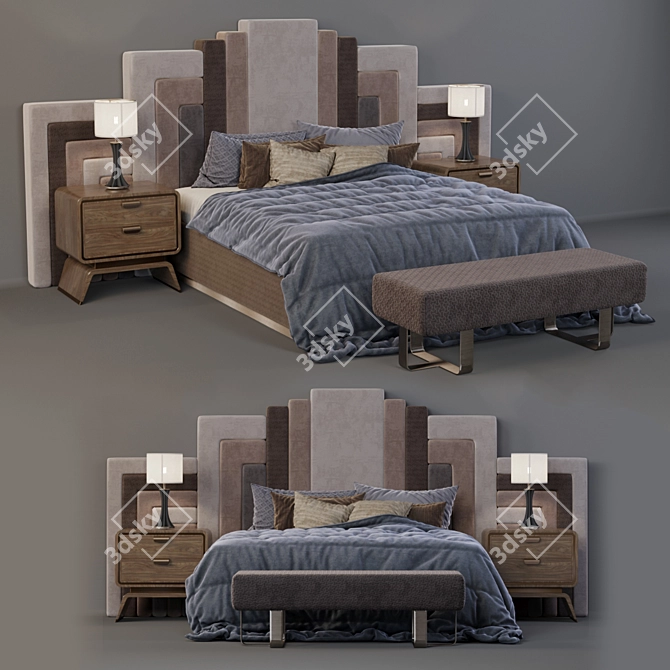 Italian Elegance: DIAMONDS REDECO Bedroom 3D model image 1