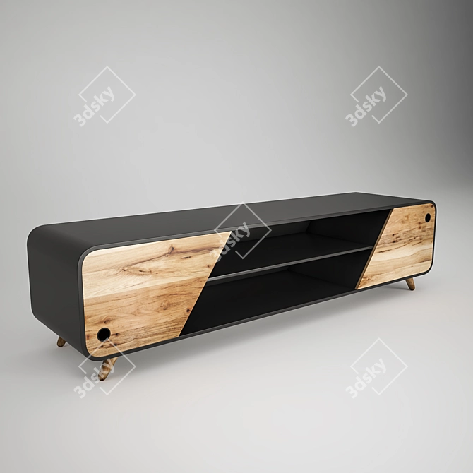 SleekTV Console 3D model image 1