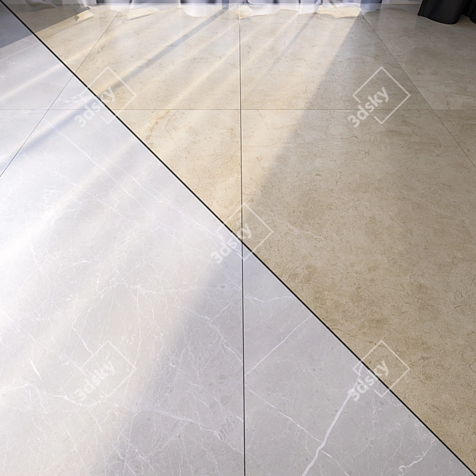 Luxury Marble Floor Set - Vray Material 3D model image 1