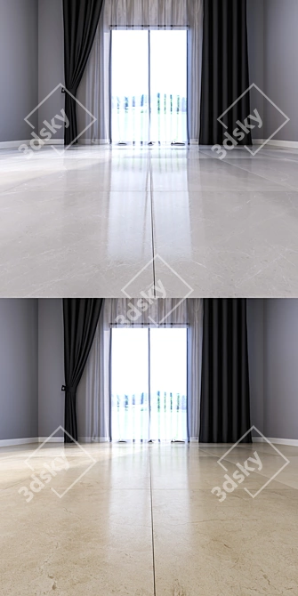 Luxury Marble Floor Set - Vray Material 3D model image 3