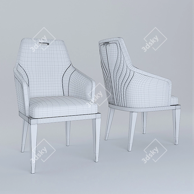 Casino Gaming Arm Chair 3D model image 2