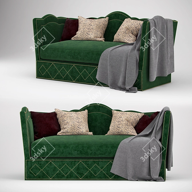 Luxury Knole Sofa: Elegant and Timeless 3D model image 1
