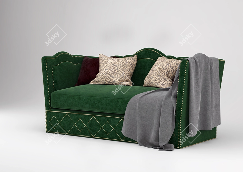 Luxury Knole Sofa: Elegant and Timeless 3D model image 2