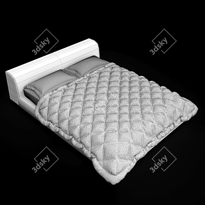 Premium Moroso Lowland Bed 3D model image 2
