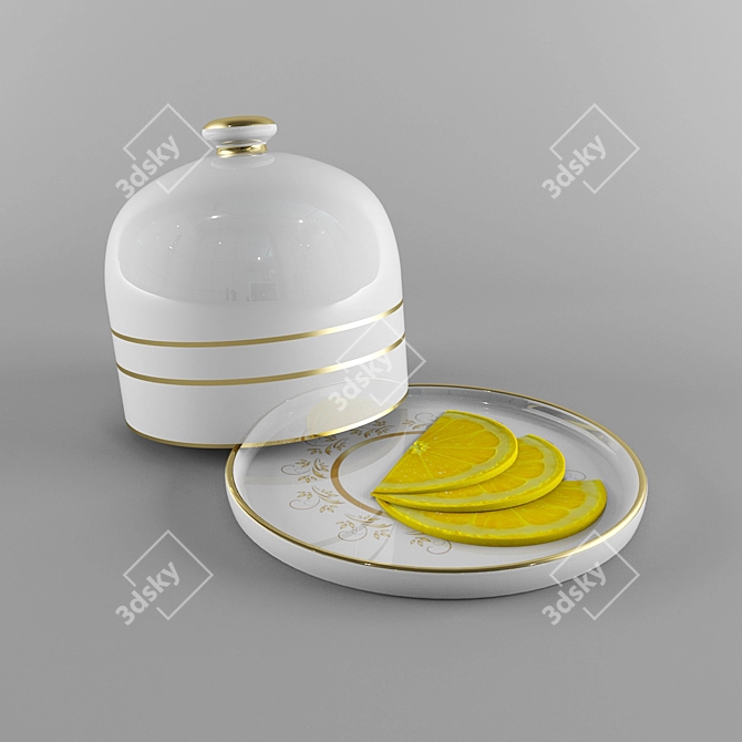 LemonPlate: 2012 Edition - Centimeter-Sized Versatile V-Ray Rendered 3D Model 3D model image 1