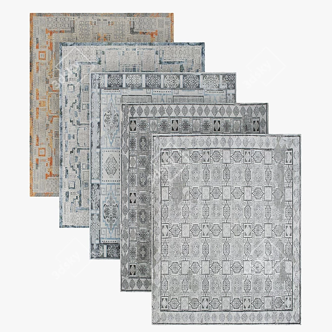 Textured Carpets - Versatile Floor Décor 3D model image 1