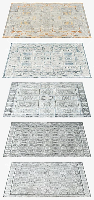 Textured Carpets - Versatile Floor Décor 3D model image 2