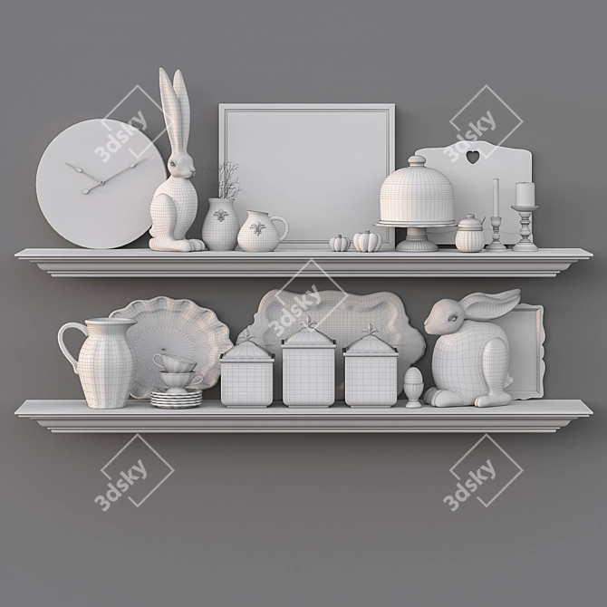 Versatile Kitchen Set: 3-Piece 3D model image 3