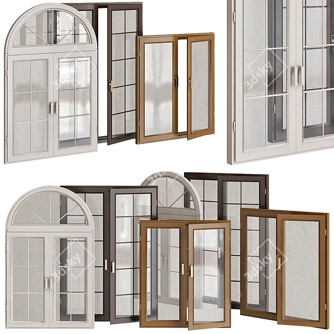 Stylish Window Collections 3D model image 1