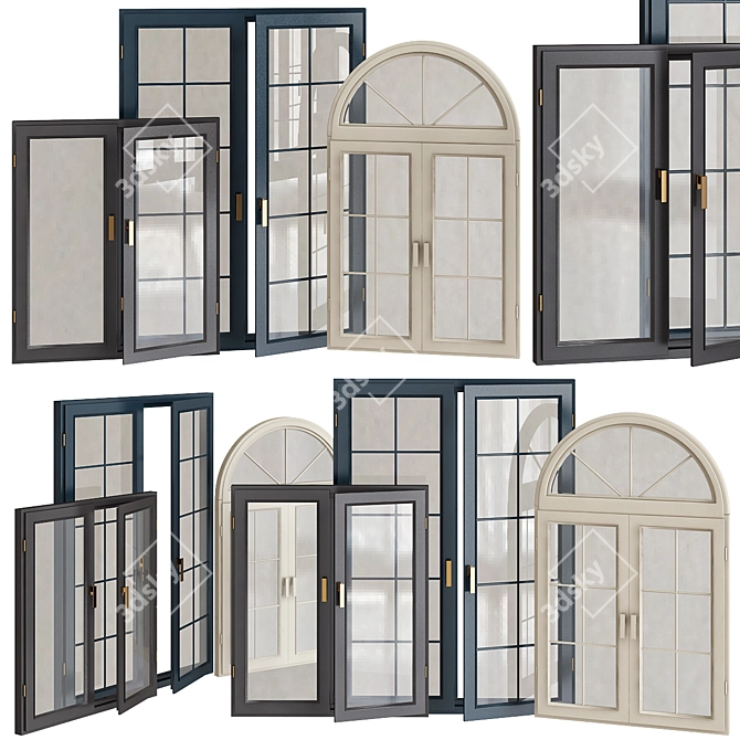 Elegant Window Showcase: Collections 3D model image 1