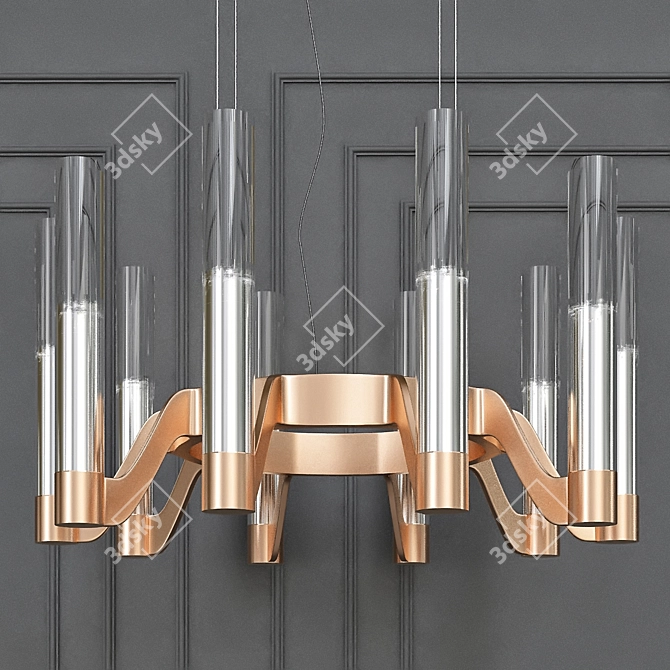 Flexible Illumination: Flex Chandelier 3D model image 1