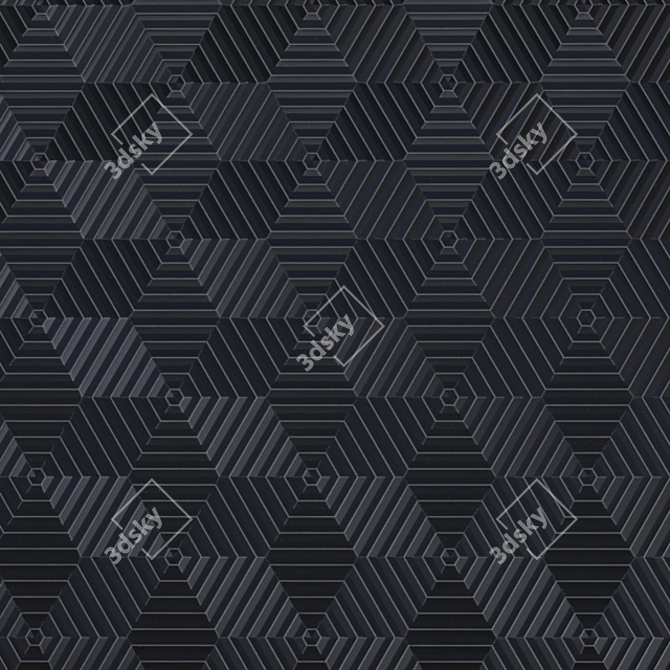 Hexagon Panel Pack: 3DMAX 2014, FBX, OBJ 3D model image 2