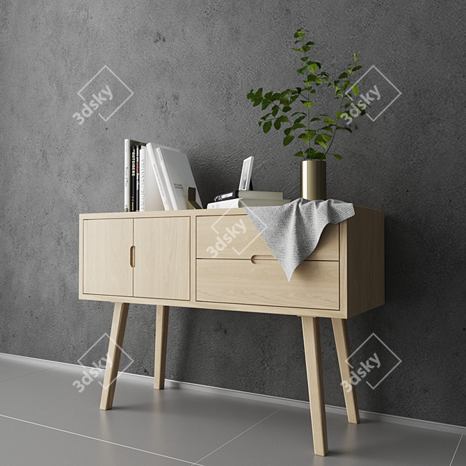 Scandi Chic Chest: HUBSCH 3D model image 2