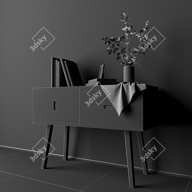 Scandi Chic Chest: HUBSCH 3D model image 3