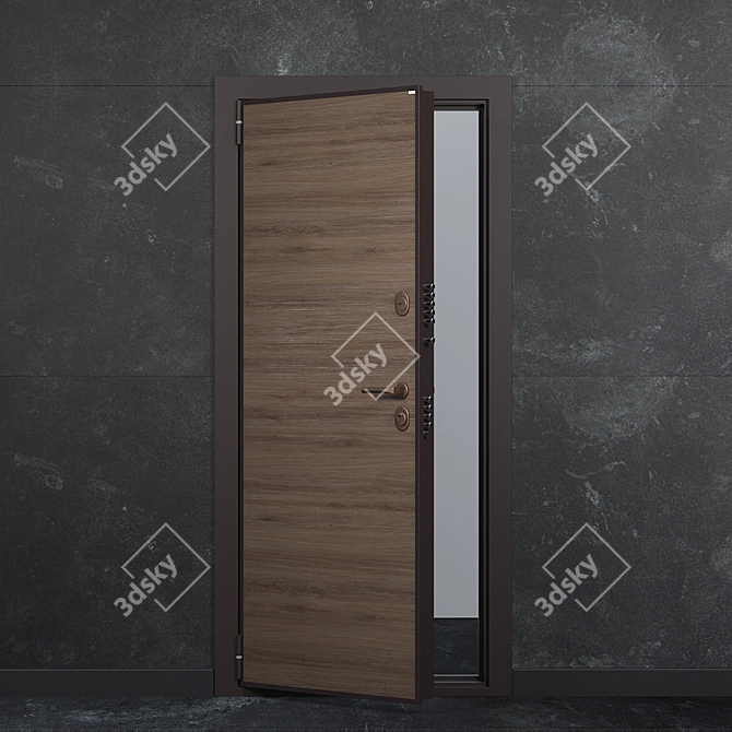 Om Shweda: European-Designed Smart Doors 3D model image 2