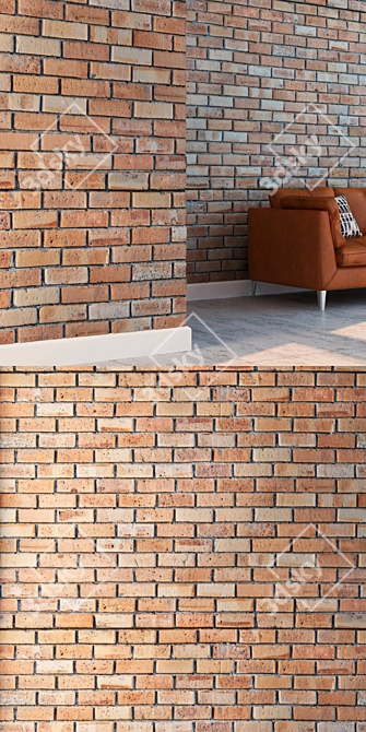 Seamless Detailed Brick 120 3D model image 3