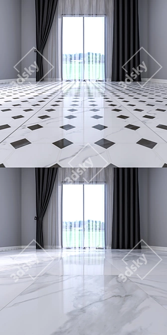 Marble Floor Set 23 - High Quality Vray Material 3D model image 3