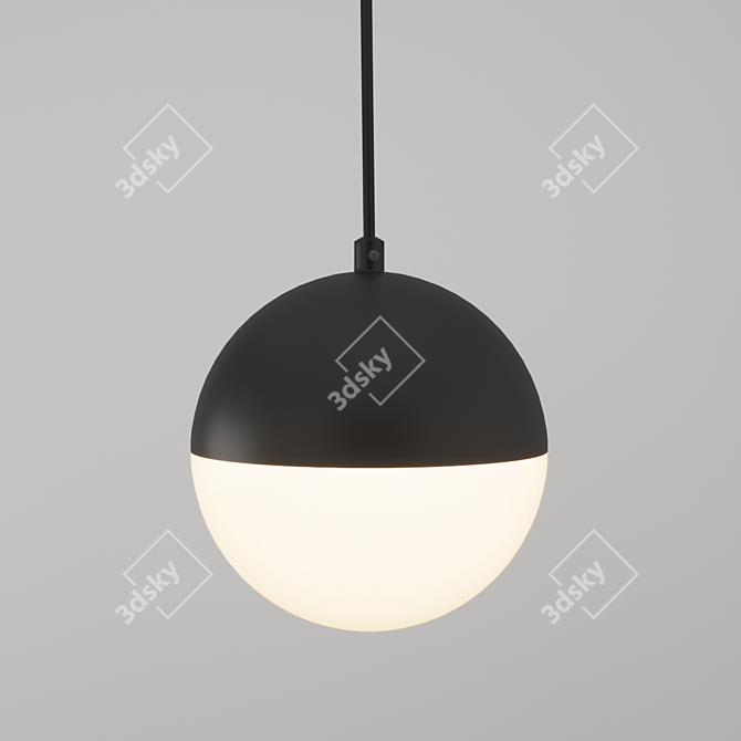 Elegant Monae LED Pendant Light 3D model image 1