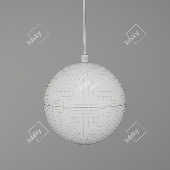 Elegant Monae LED Pendant Light 3D model image 3