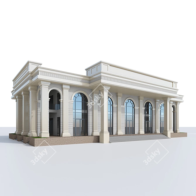 Urban 3D Building Model 3D model image 1