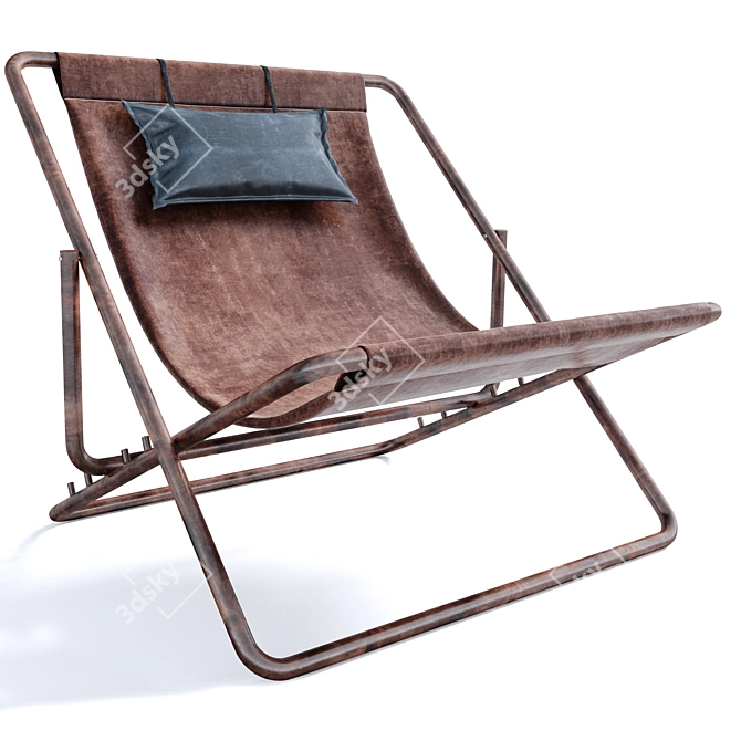 Elegant Rimini Armchair: Timeless Comfort 3D model image 1