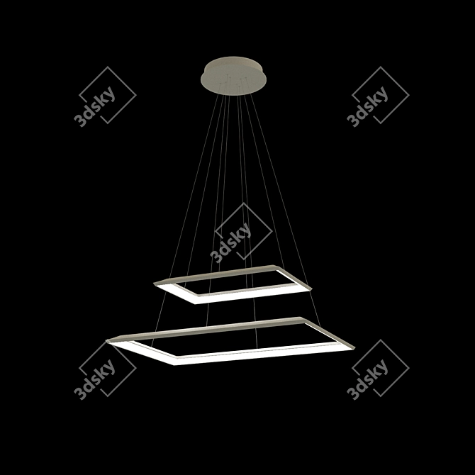 Sleek-Space Luchera Pendant Light 3D model image 1