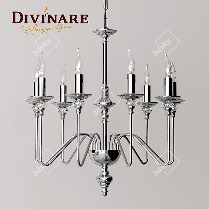 Elegant Divinare Atlanta Chandelier 3D model image 1