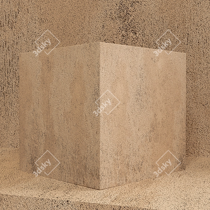 LOFT11 Decorative Plaster: Authentic, Seamless Texture 3D model image 2