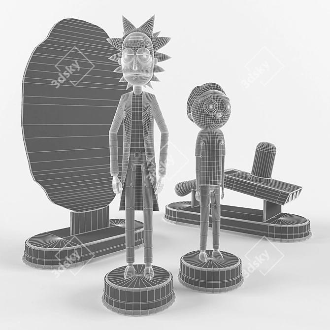 Rick and Morty Figures: Portal Adventures 3D model image 3