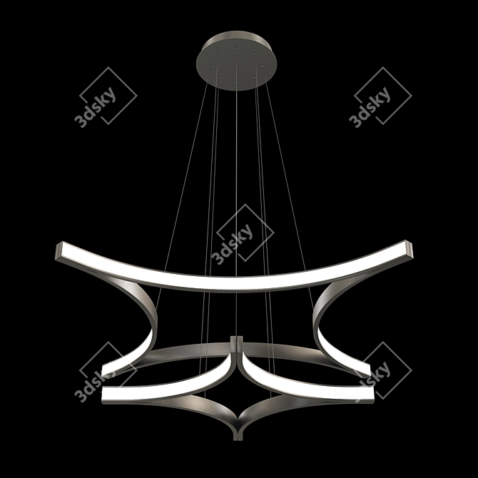 Modern LED Ceiling Light: Luchera TLRO2 3D model image 3