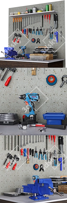 Advanced Garage Tools Bundle 3D model image 2