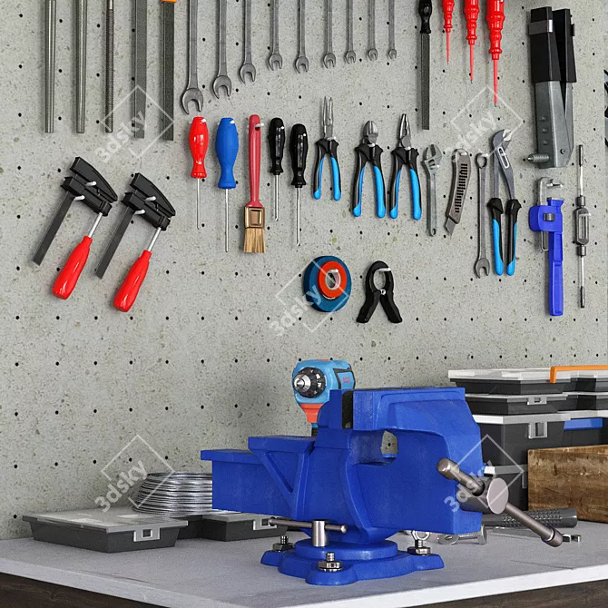 Advanced Garage Tools Bundle 3D model image 6