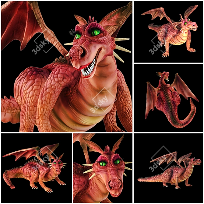 Shrek Dragon Collectible 3D Models 3D model image 1