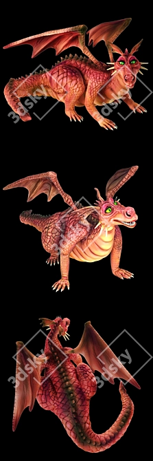 Shrek Dragon Collectible 3D Models 3D model image 2